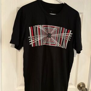Tesla Men's Black and Red Graphic Tee